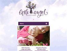 Tablet Screenshot of littleangeladoptions.com
